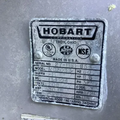 USED Hobart MG2032