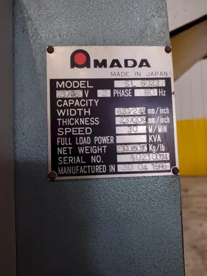 AMADA 24" X 13 GAUGE AMADA MODEL #SL-6023 13 ROLL SHEET LEVELER (14556) LEVELERS (ROLLER / PLATE & STRETCH) | Machinery International LLC (3)