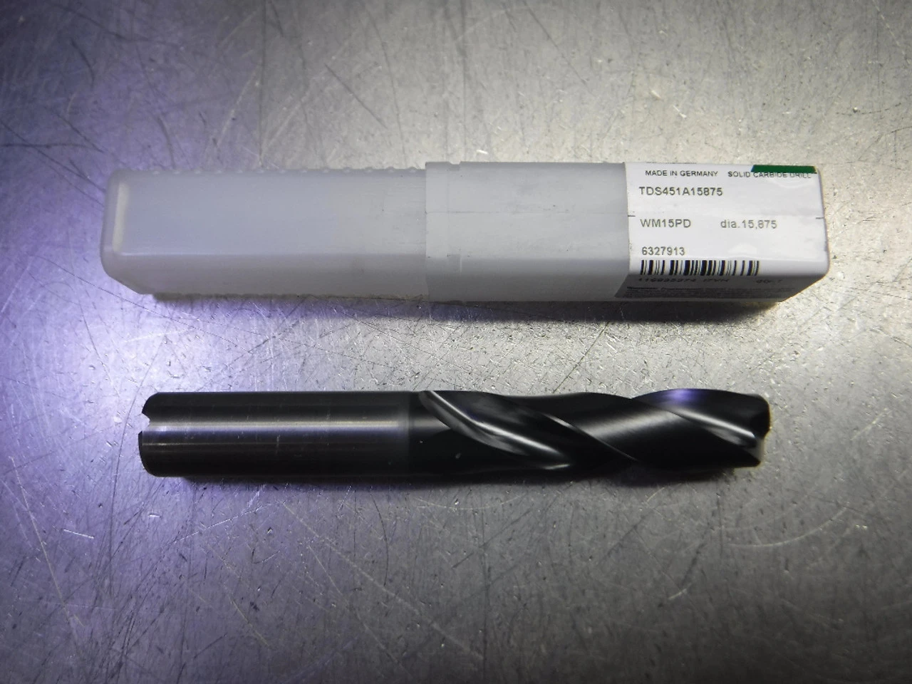 Widia 5/8" Coolant Thru Carbide Drill 16mm Shank TDS451A15875 WM15PD (LOC3368A)