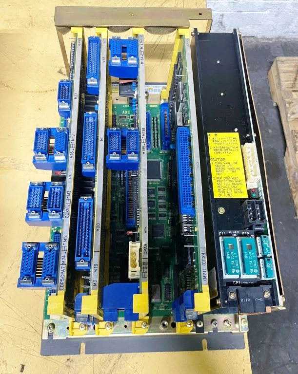FANUC CPU BOARD RACK W/ POWER SUPPLY
