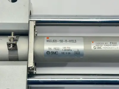 MGCLB20-150-R-H7CLS | SMC  Guided Pneumatic Cylinder 20mm Bore 150mm Stroke - Used