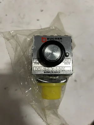 Bucher EMDV-08-N-3K-06TS-24DG 3-Way 2-Position Hydraulic Solenoid Valve 24V DC
