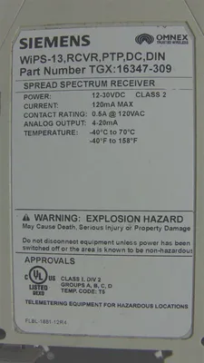 Siemens TGX:16347-309 WiPS-13 Spread Spectrum Receiver Module Used