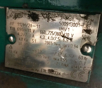 Westfalia BilgeMaster-D 1500 fuel oil purifier system.