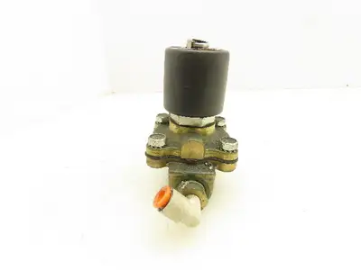 Parker 06F23C2140ACF4C01 Brass Solenoid Valve 2-Way Normally Closed 3/8" NPT 24V