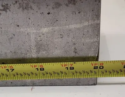 90 DEGREE ANGLE PLATE - 20IN WIDE X 12IN HIGH X 5IN DEEP (BASE)