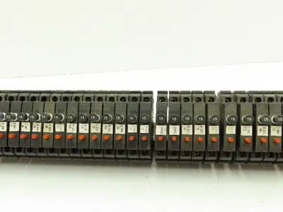 Allen Bradley 1492-GH015 Din Rail 1.5A Circuit Breaker Ser B 250V Lot of 57