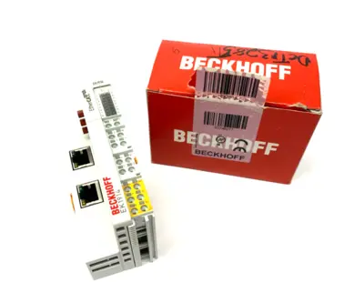 USED BECKHOFF ETHERCAT COUPLER W/ INTEGRATED DIGITAL STANDARD & SAFETY I/OS