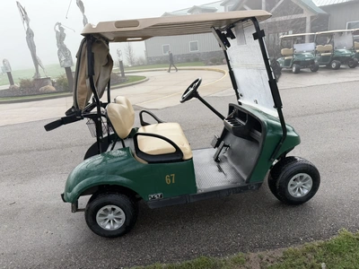 (1) 2019 E-Z-Go EFI golf cart with a Kawasaki gas engine, model 657061G01, includes canopy, fold-dow...