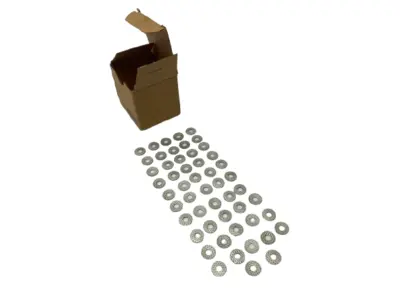 New | in-Stock Thomas & Betts Dragon Tooth Transition Washer 1/4" Diameter Hole LOT OF 52 Hardware Washers Michigan US | Maverick Industrial Sales #1394885