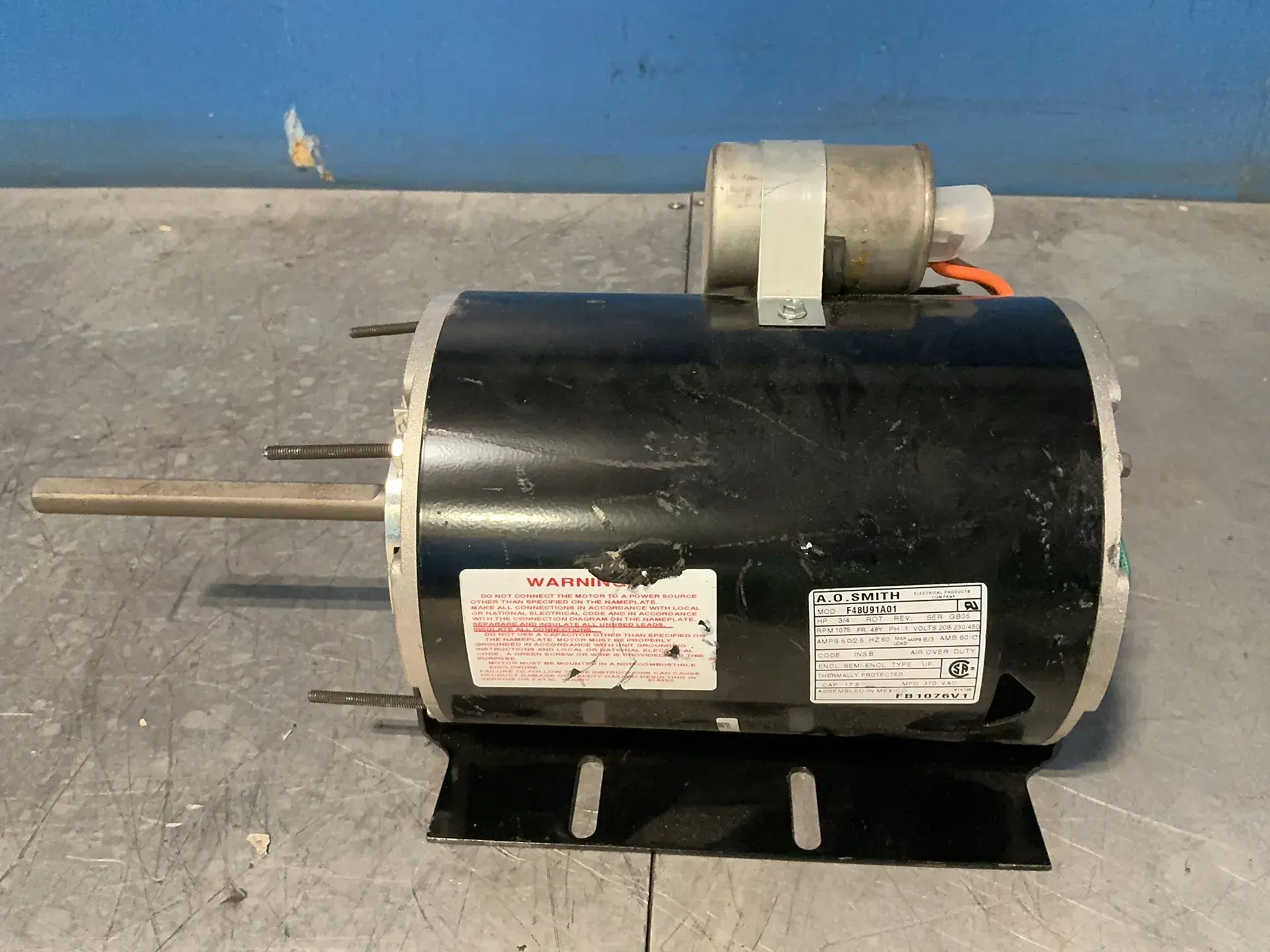 Used A.O. SMITH F48U91A01 Motors (misc) Ohio US | HGR 24 #1556783