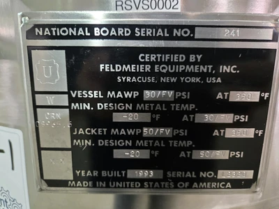 Used _UNKNOWN_ _UNKNOWN_ Jacketed Tanks Ohio US | Federal Equipment Company #1402904