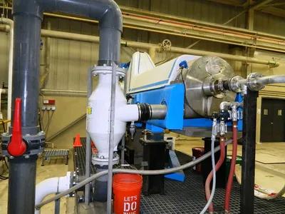 Andritz D5L C30 CHP sanitary decanter centrifuge, 316L SS.