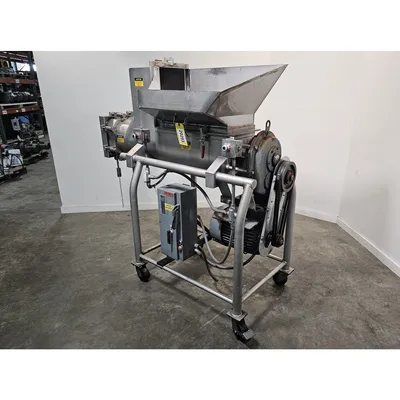 Used 15HP Stainless Steel Cheese Screw Extruder 12" Dia.