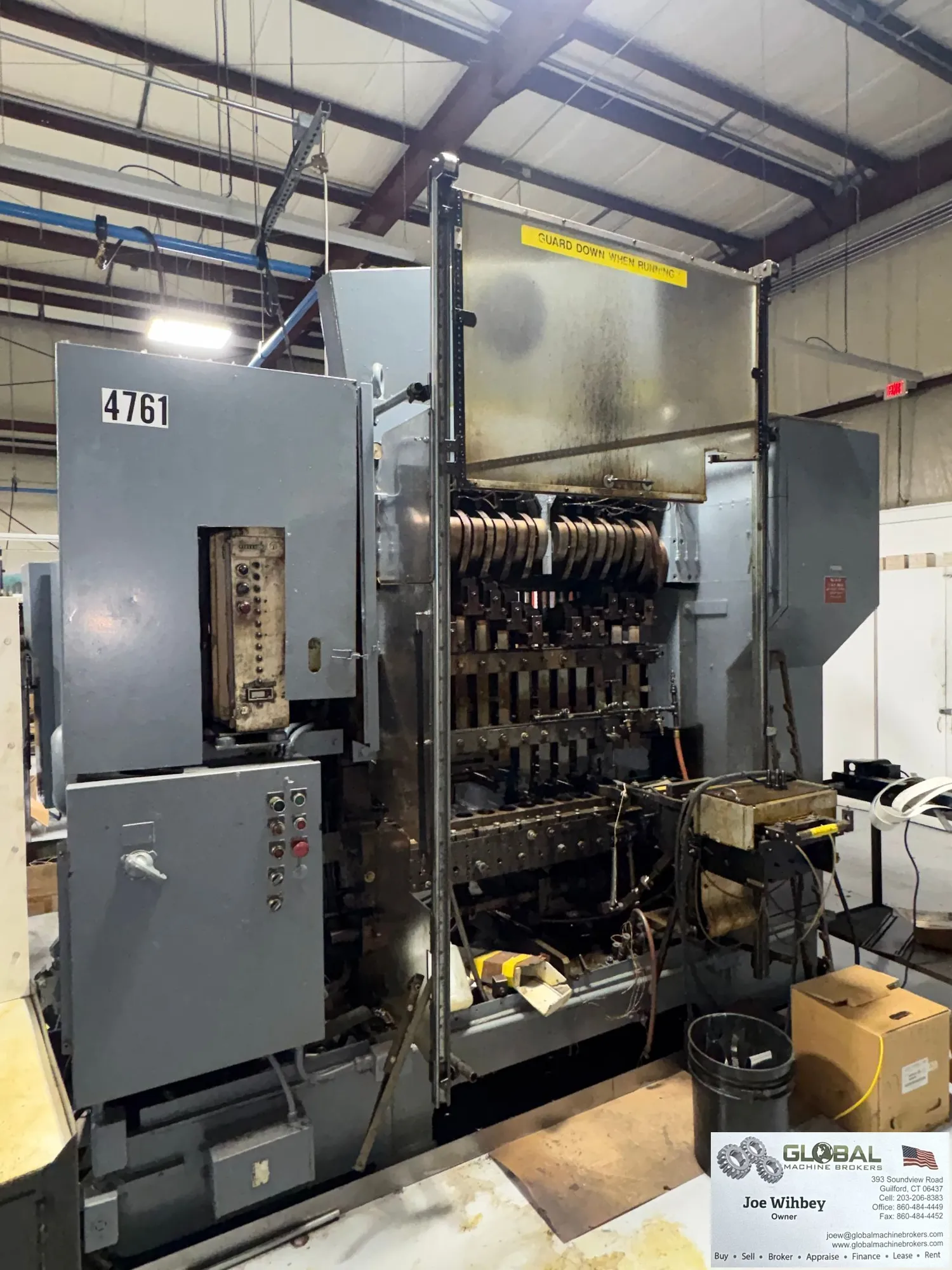 Waterbury 1512 ICOP Transer Press w/Brake/Clutch And 2 Row Stag. Feed