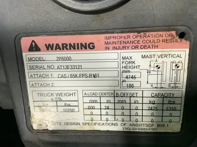 Used CAT 2P6000 Misc Forklifts Ohio US | HGR 24 #1567469