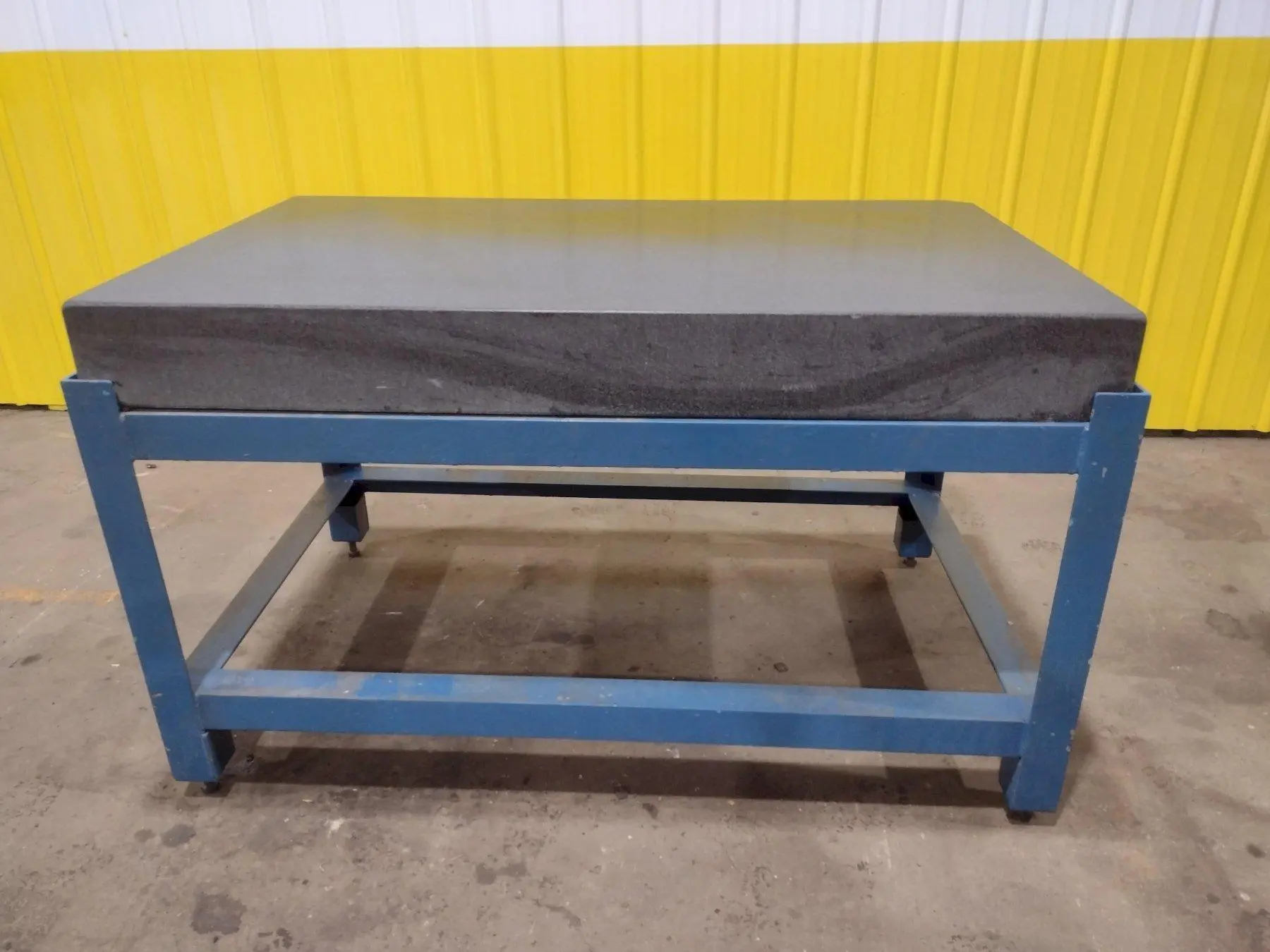 60" X 36" X 6.25" THICK BLACK GRANITE INSPECTION TABLE W/ STAND: STOCK #19633