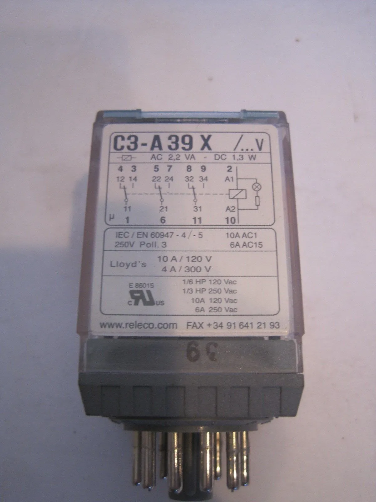 2 NEW RELECO C3-A39X RELAY C3A39X