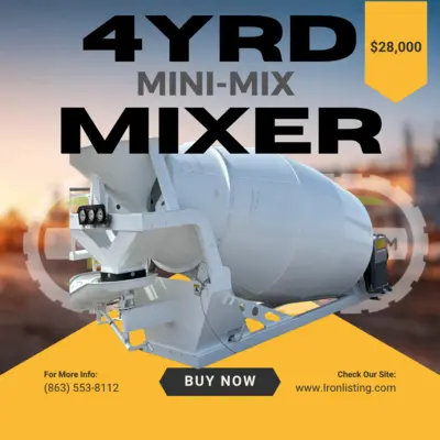 2026 Mini -Mix Concrete mixer CONCRETE MIXER | Iron Listing (1)