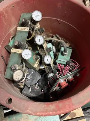MISC. SPARE PARTS REMOVED FROM TIMESAVERS 337-4, 37", 4-HEAD WIDE-BELT SANDER