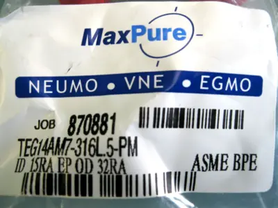 NEW MaxPure TEG14AM7-316L.5-PM