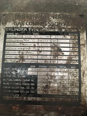 Used Ingersol Rand 5HHE See Pictures for Information Gas Compressors Oklahoma US | Borderless Services #1378129