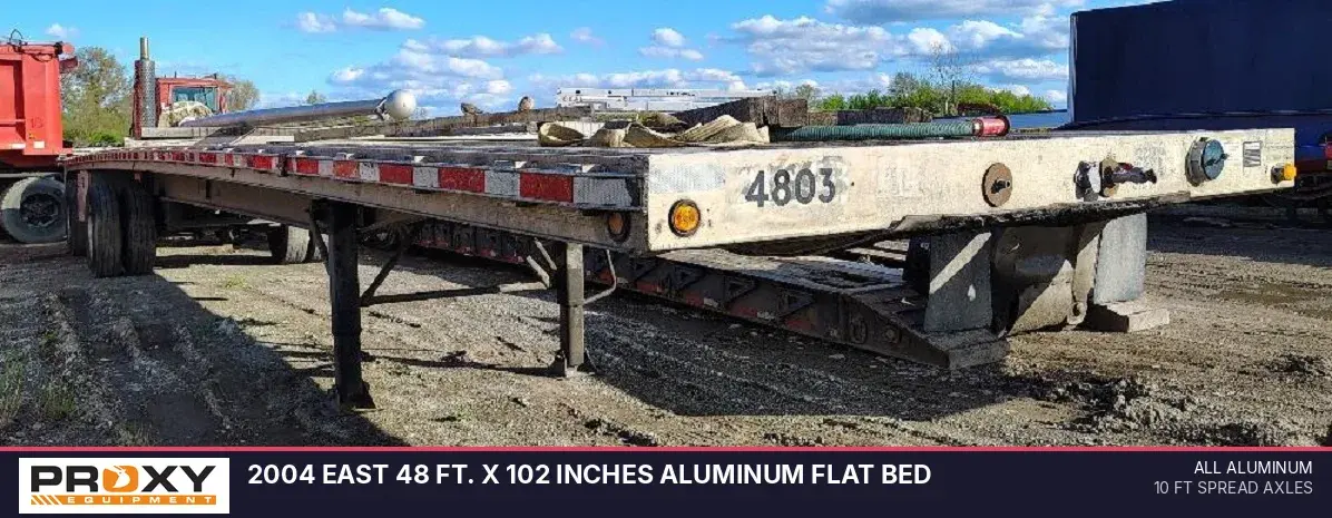 Used 2004 EAST 48 FT. X 102 INCHES ALUMINUM FLAT BED Flatbed Trailers Michigan US | Proxy Equipment #1388735