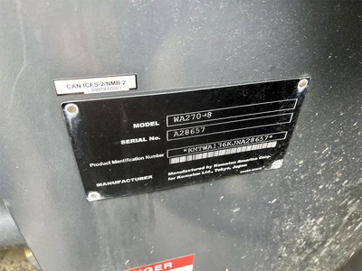 Used 2018 KOMATSU WA270-8 Wheel Loaders | Abele Tractor #1342924