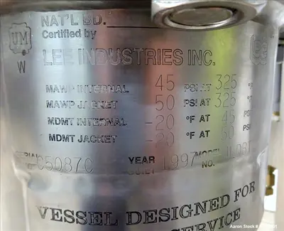 Used SCOTT TURBON 1XEV-1 Dispersers / Emulsifiers Illinois US | Aaron Equipment #85764