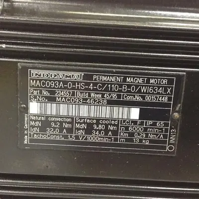 USED INDRAMAT MAC093A-0-HS-4-C/110-B-0/WI634LX