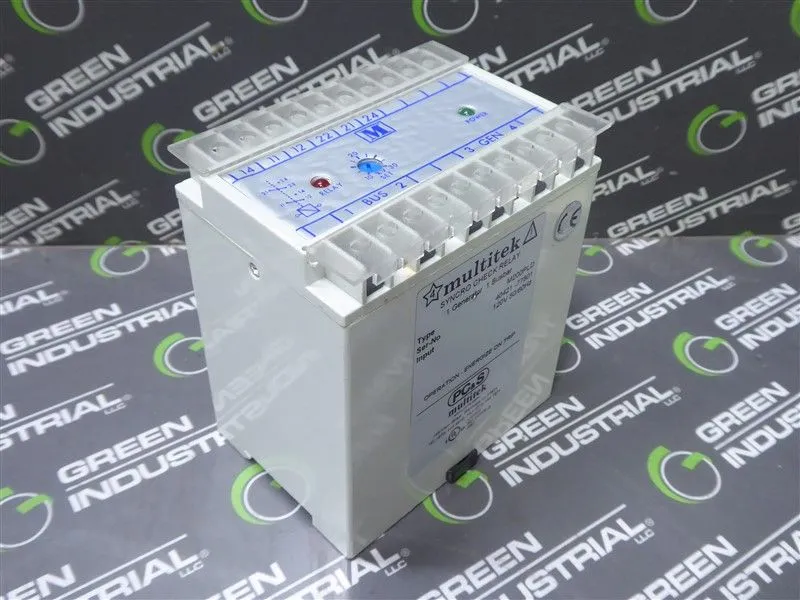 Multitek M200PLD Synchro Check Relay Module 1 Generator 1 Busbar Used