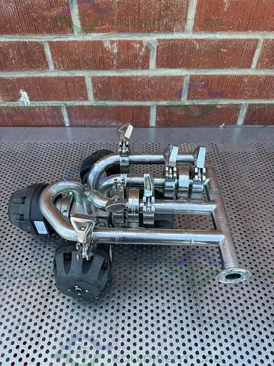 Used 4 ITT PURE FLO ADVANTAGE STAINLESS STEEL DIAPHRAGM VALVE W/ 1" SANITARY FITTING Valves/Fittings California US | Equipment Lab #485681
