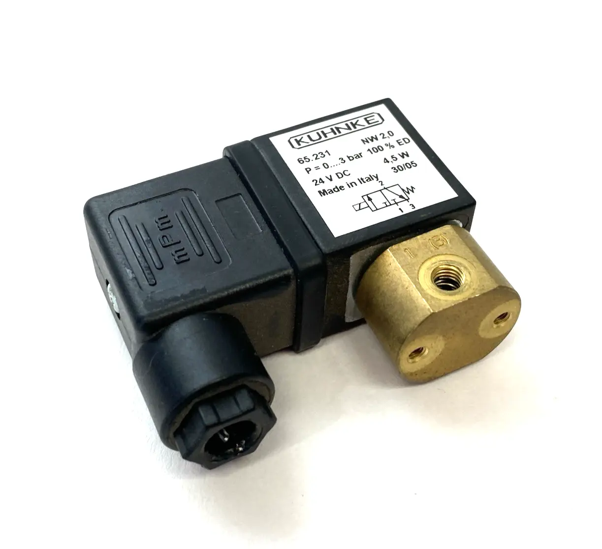 Used Kuhnke Solenoid Valve NW 2,0 24V DC 4,5W Solenoid Valves Michigan US | Maverick Industrial Sales #1398159