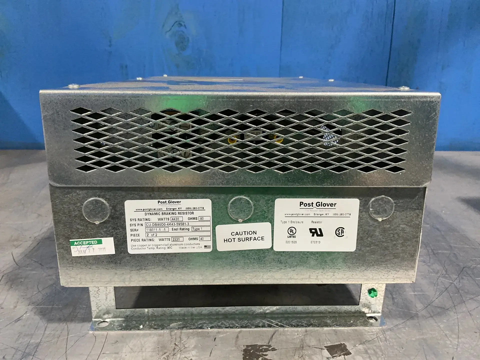 Used POST GLOVER CUDB80D04K43595813 Resistors Ohio US | HGR 24 #1547225