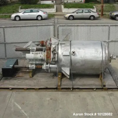 Used Bühler 1500 liter (400 gallon) Stainless Steel Vacuum Mixer