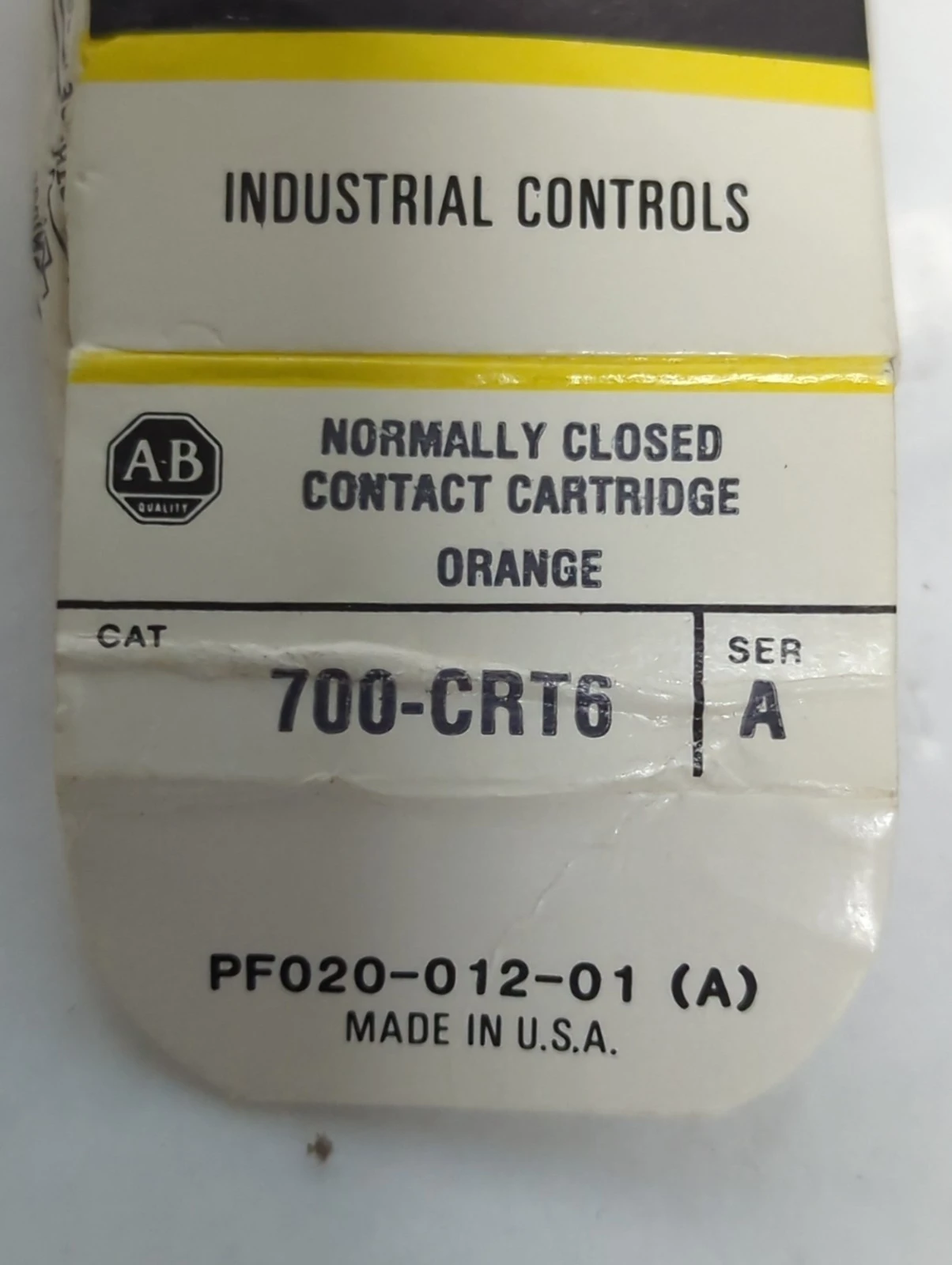 New | in-Stock ALLEN-BRADLEY 700-CRT6 Miscellaneous Equipment (Electrical & Power) Ohio US | Surplus Asset Holdings #1507095