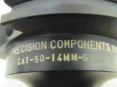 Precision Components Cat 50V-Flange 6" Extended Length End Mill Holder 14 mm