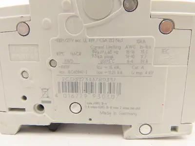 ABB E212323 Circuit Breaker 3 Pole 4A Lot of 2