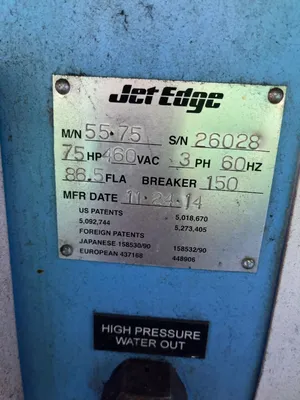 Used 2014 JET EDGE 5575 Pumps Ohio US | HGR 24 #1005771