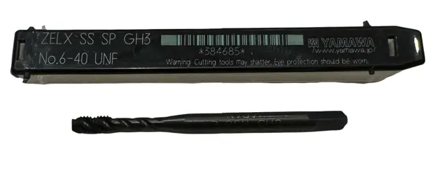 Yamawa 6-40 UNF HSS-E Spiral Flute Tap 3 Flute H3