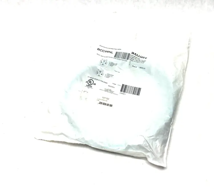New | in-Stock BALLUFF DOUBLE ENDED CORDSET M12 MALE TO M12 MALE Cable & Wire | Maverick Industrial Sales #1113891