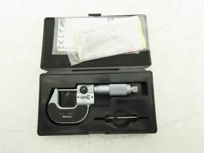 Mitutoyo 193-211 Mechanical Digit Outside Micrometer w/Counter 0-1" Range .0001"