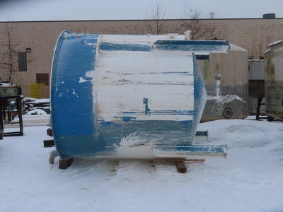 3,000 gallon Vertical Stainless Steel Tank, cone bottom