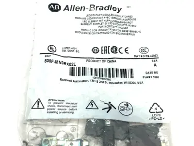 Allen Bradley 800F-MN3RX02L Ser. A Pushbutton Illumination Contact Kit - New