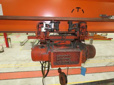 Cleveland Tramrail P&H 2 Ton Single Girder Underhung Bridge Crane 45' 10" Span