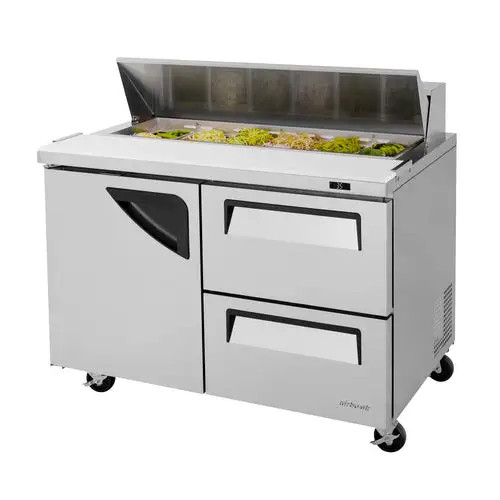 Turbo Air TST-48SD-D2-N 48 1/4" Super Deluxe Sandwich/Salad Prep Table w/ Refrigerated Base, 115v