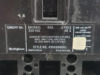 USED WESTINGHOUSE EB3060L