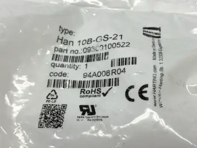 USED HARTING 0900100522