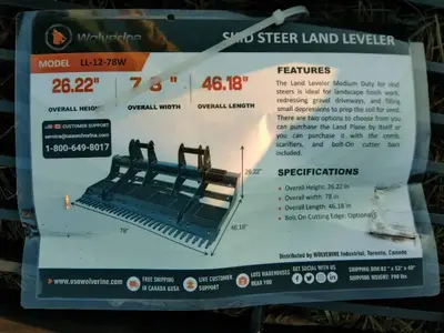 Wolverine Skid Steer Land Leveler