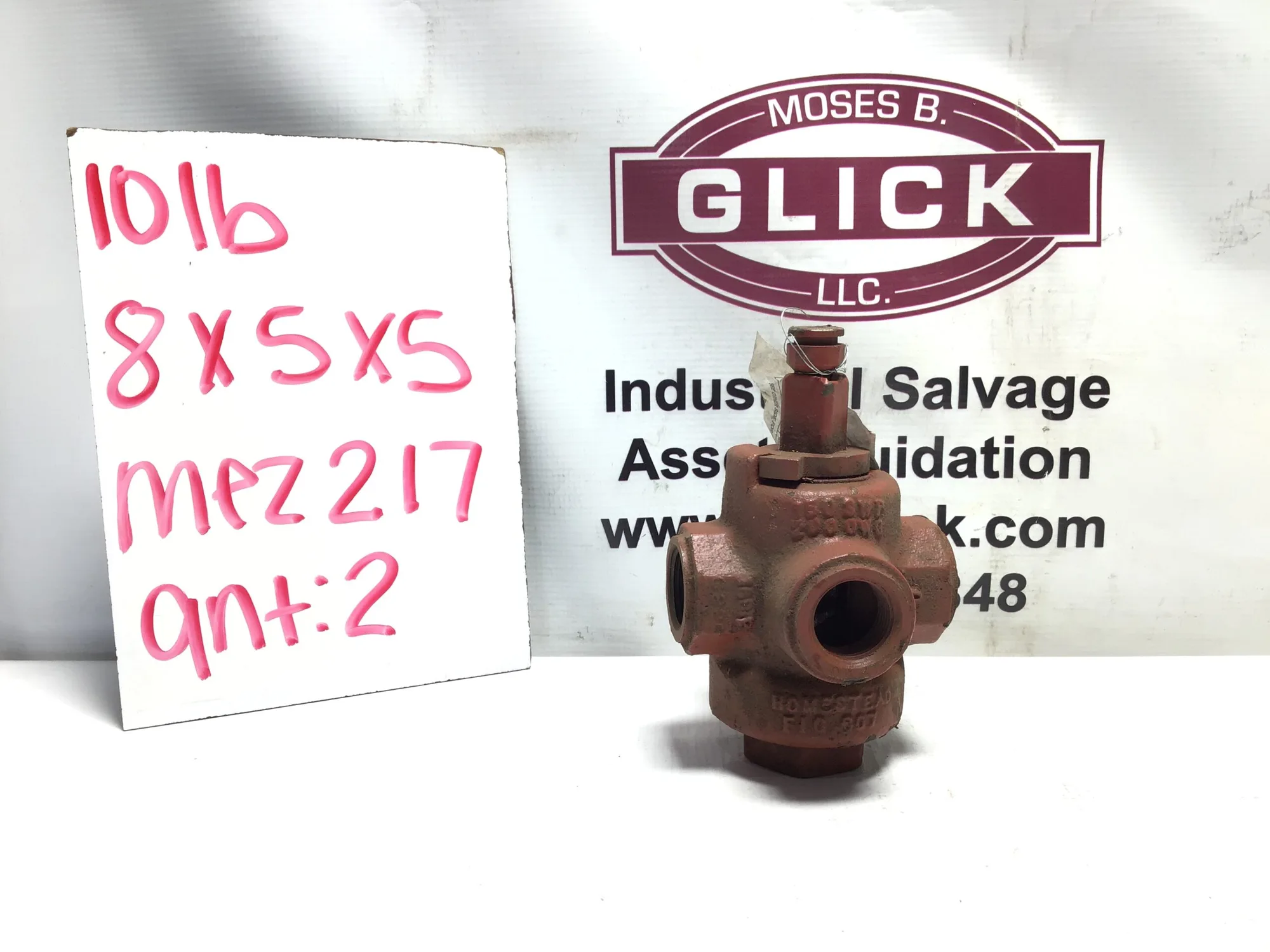 Homestead FIG607 1.25″ Valve 150SWP 200OWG 1881 D